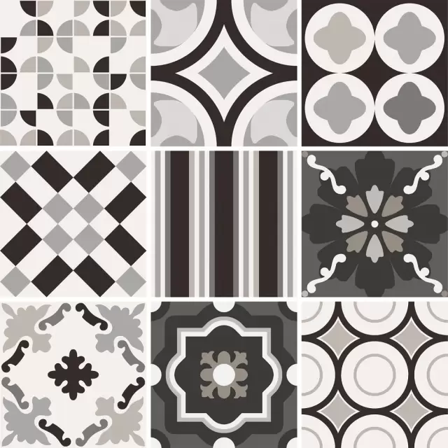 PATCHWORK B&W MIX